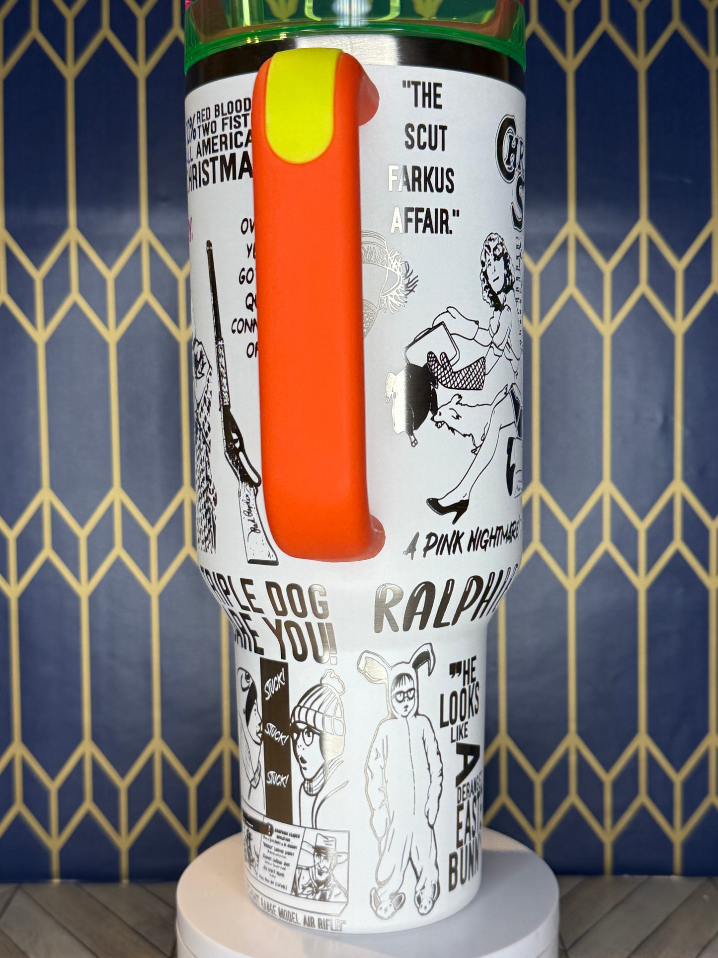 A Christmas Story Engraved Tumbler - Stanley IceFlow 30oz Flip Straw