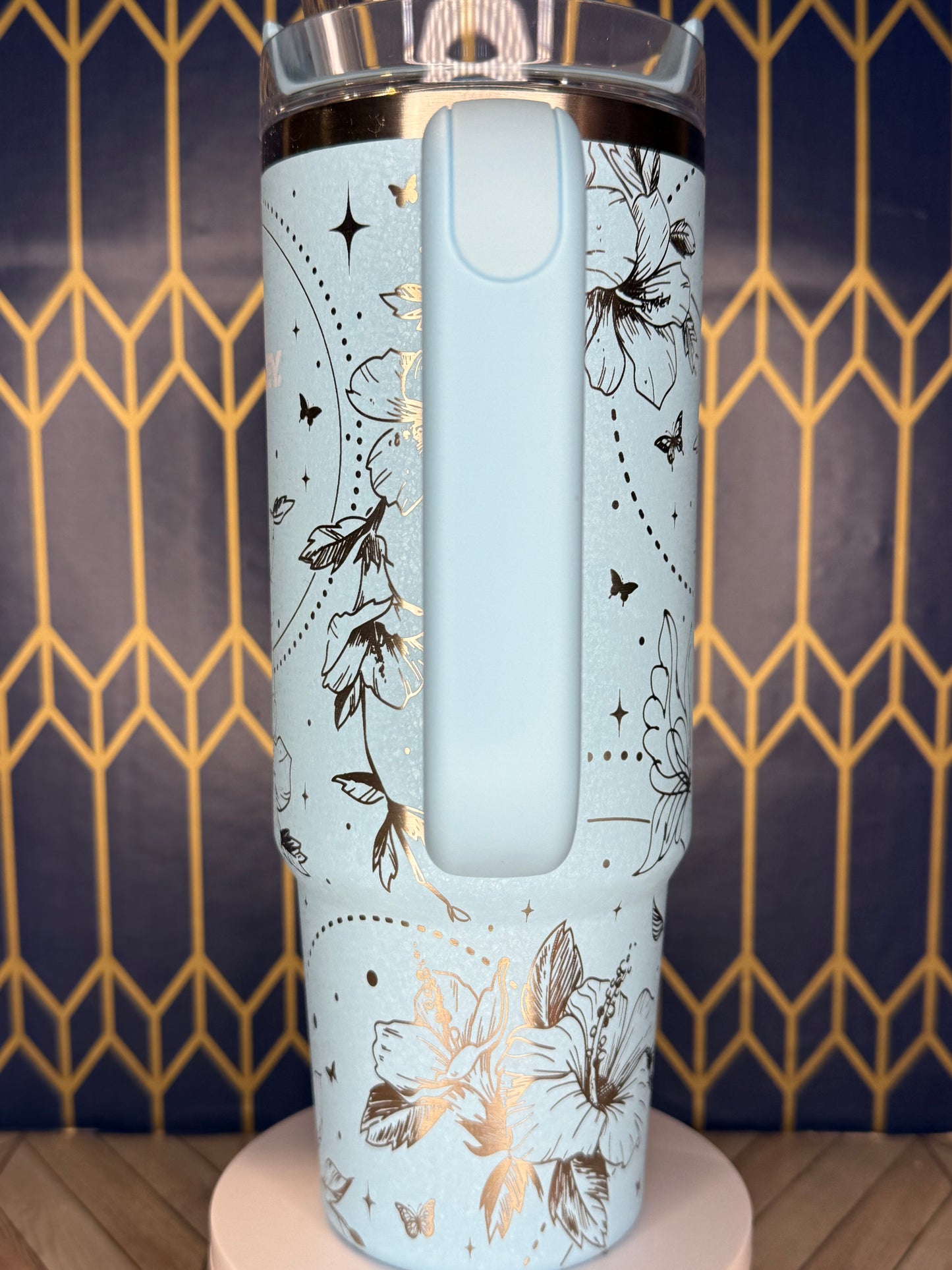 Moonlit Blossoms Tumbler - Stanley Quencher 30/40oz