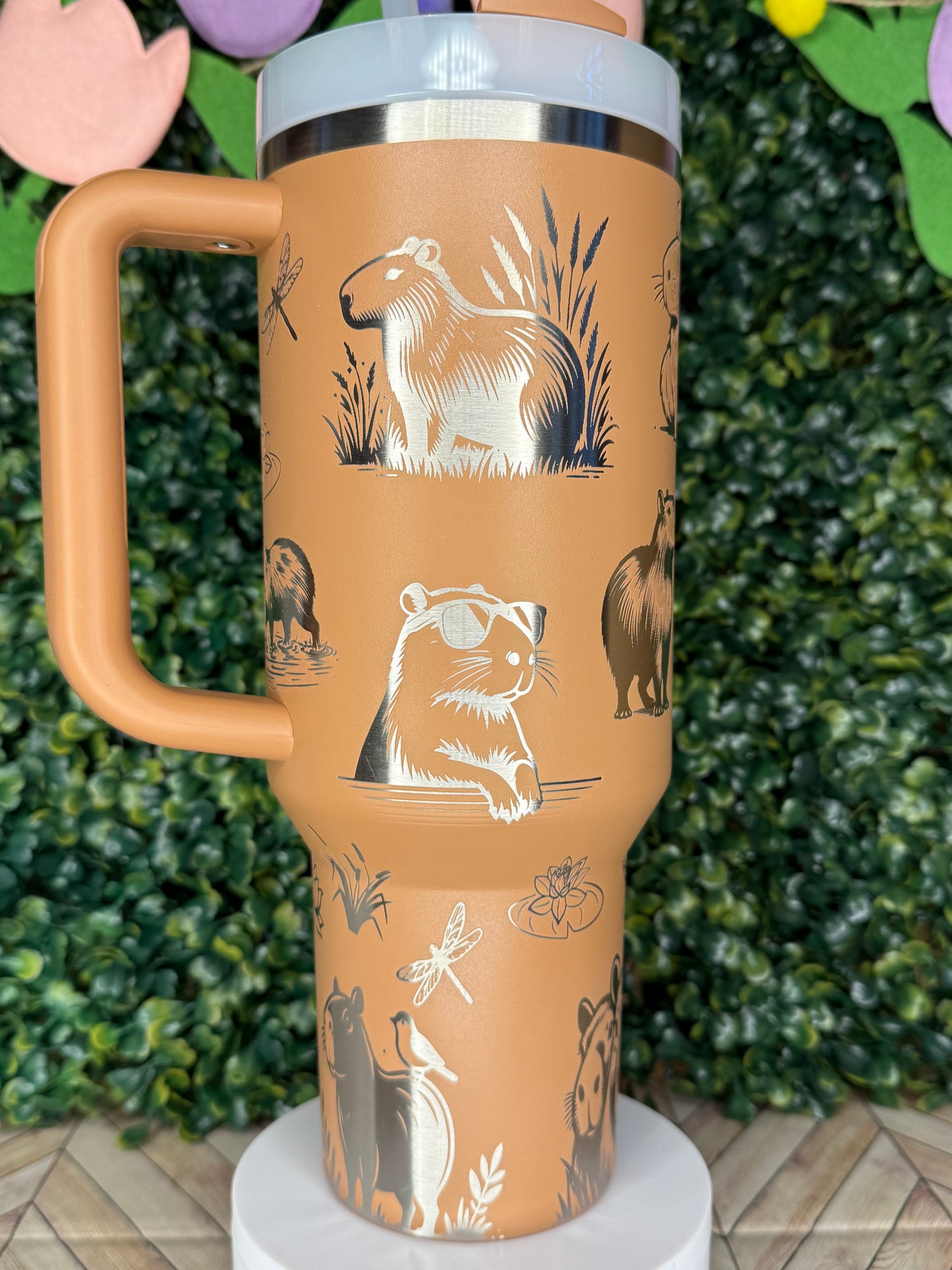 Chillin' with Capybaras - Stanley IceFlow 30oz Flip Straw
