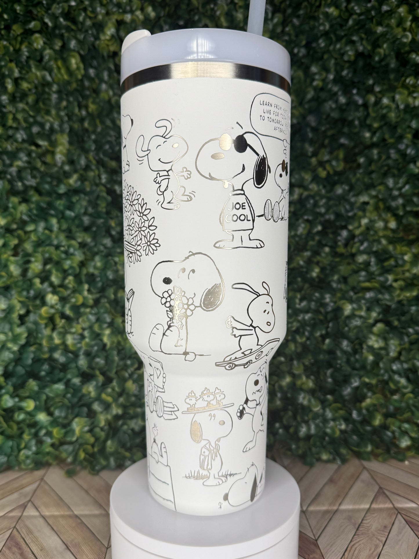 Beagle-Inspired Engraved Tumbler - Stanley Quencher 30/40oz