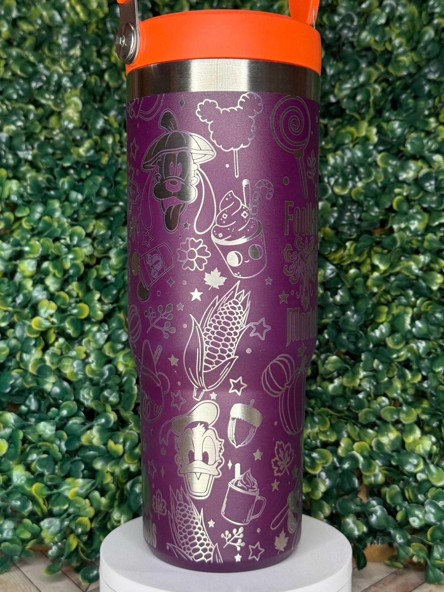 Disney Fall Themed Engraved Tumbler - Stanley Quencher 30/40oz