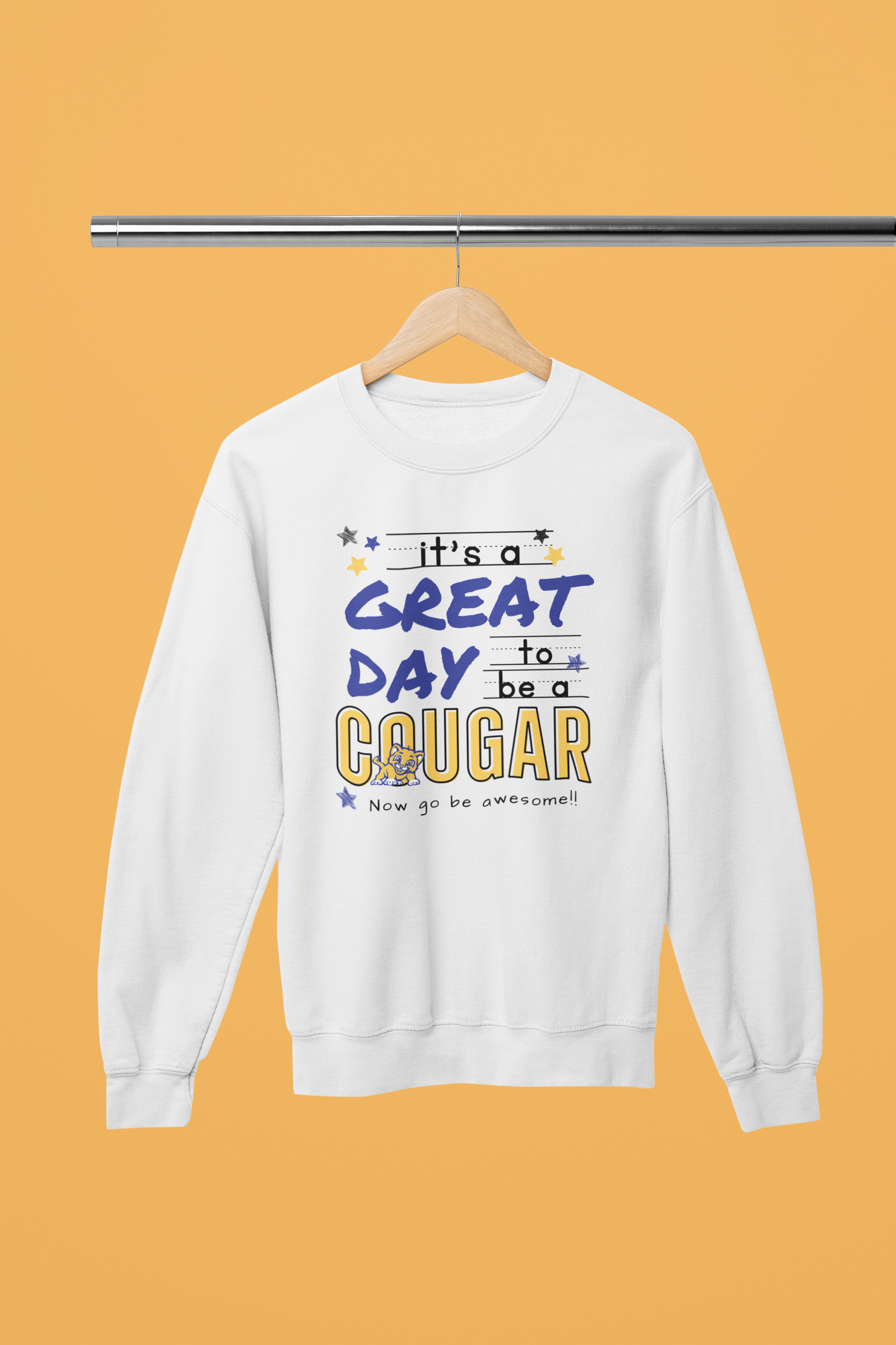 Great Day to Be a Cougar Crew Neck Sweater