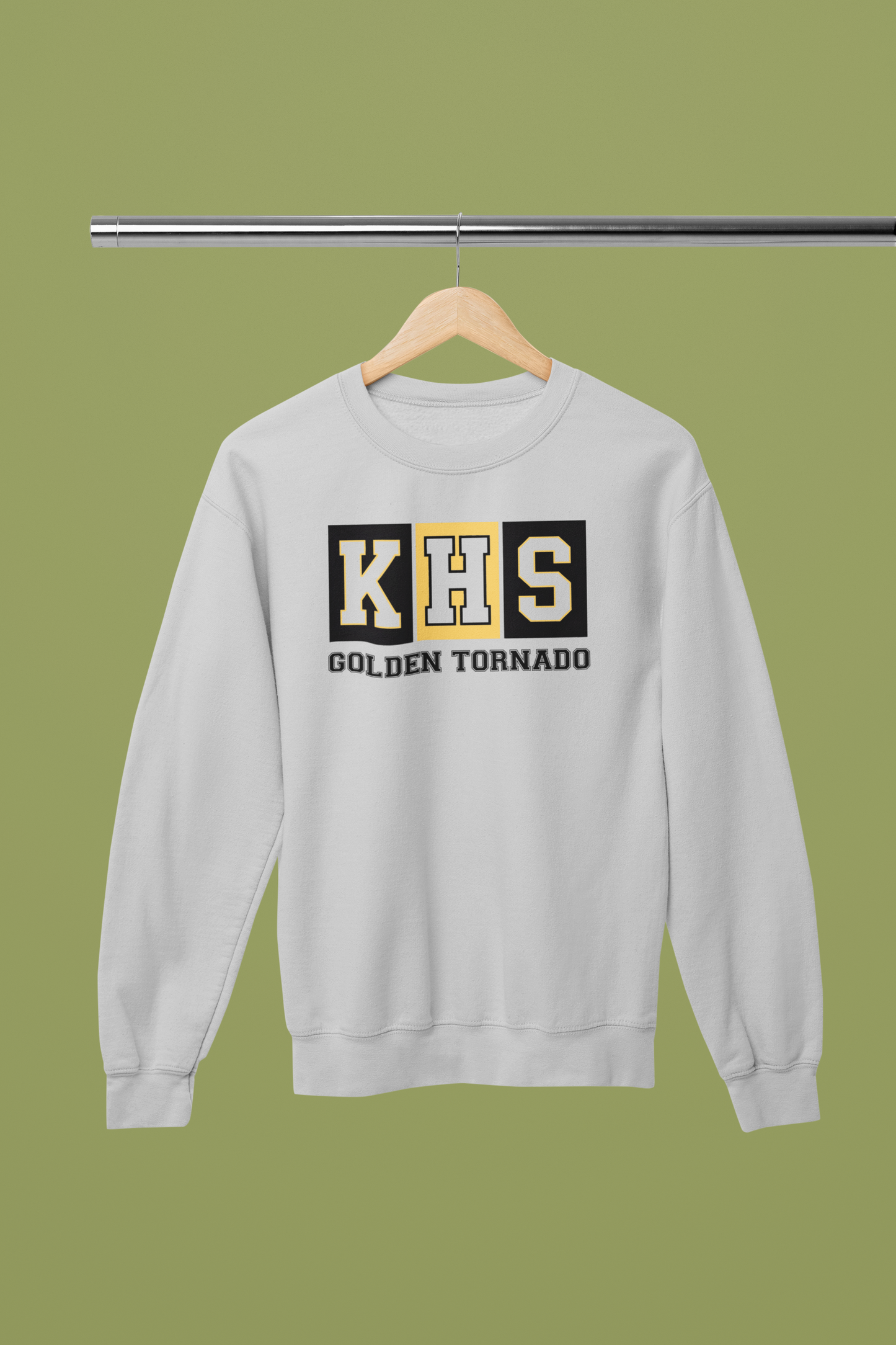 KHS Golden Tornado Collegiate Crew Neck Sweater