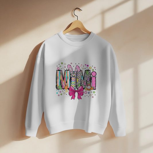 Coquette Easter MIMI Patchwork Bow Graphic Apparel