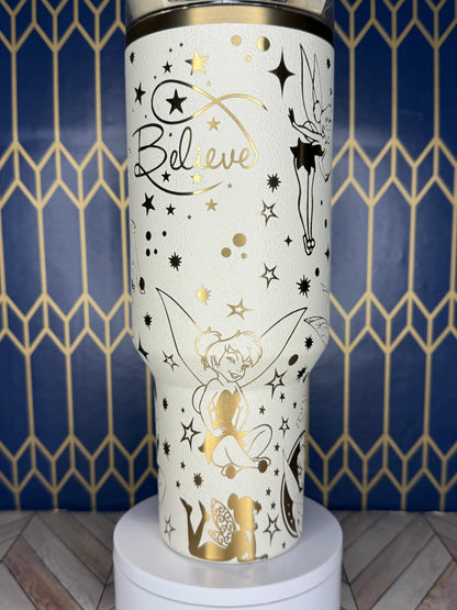 Tinkerbell-Themed Tumbler - Stanley Quencher 30/40oz
