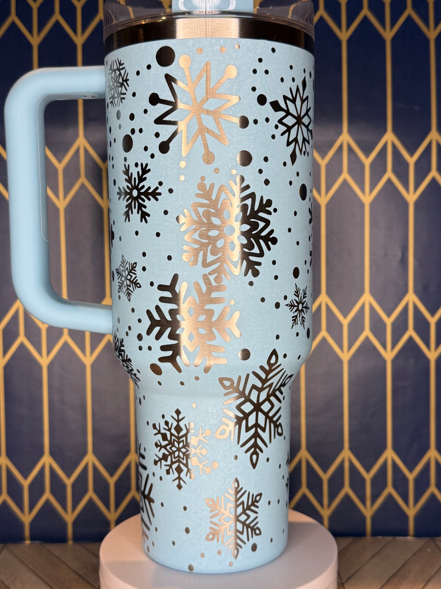 Let It Snow Engraved Tumbler - Stanley IceFlow 30oz Flip Straw