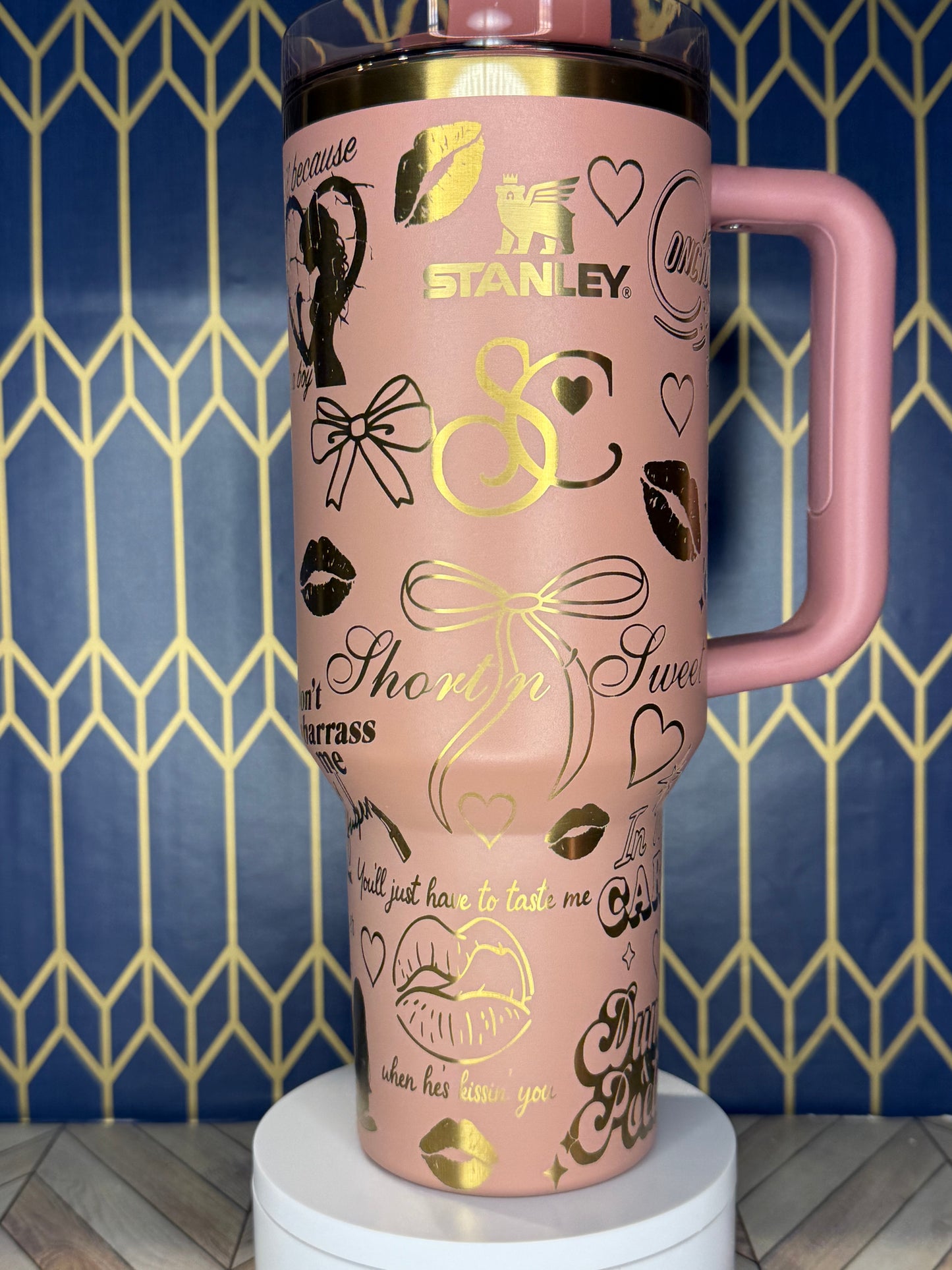 Short ’n Sweet Pop Star Engraved Tumbler - Stanley Quencher 30/40oz