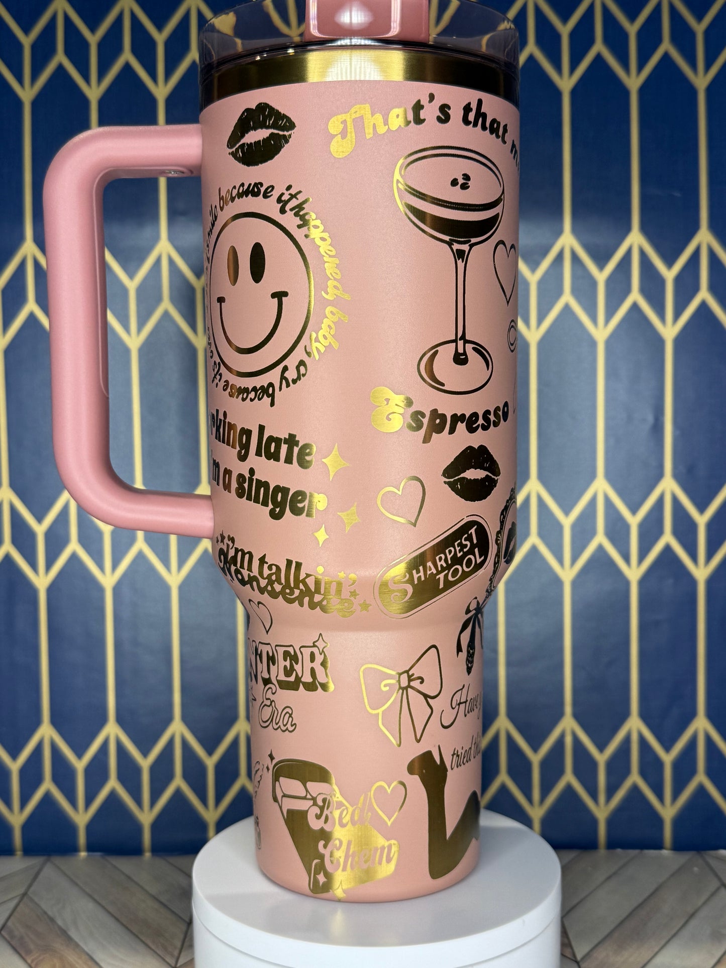 Short ’n Sweet Pop Star Engraved Tumbler - Stanley Quencher 30/40oz