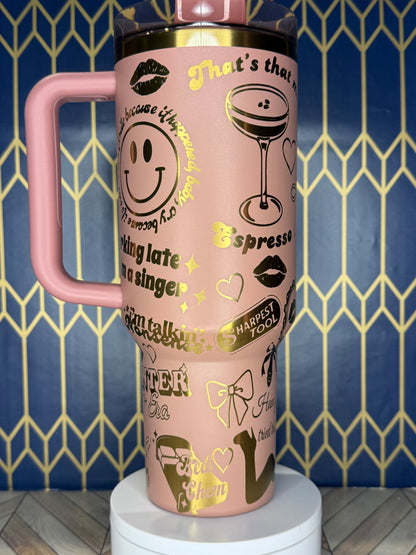 Short ’n Sweet Pop Star Engraved Tumbler - Stanley Quencher 30/40oz
