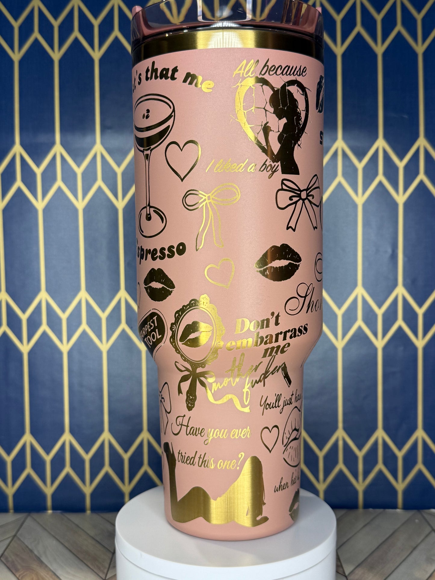 Short ’n Sweet Pop Star Engraved Tumbler - Stanley Quencher 30/40oz