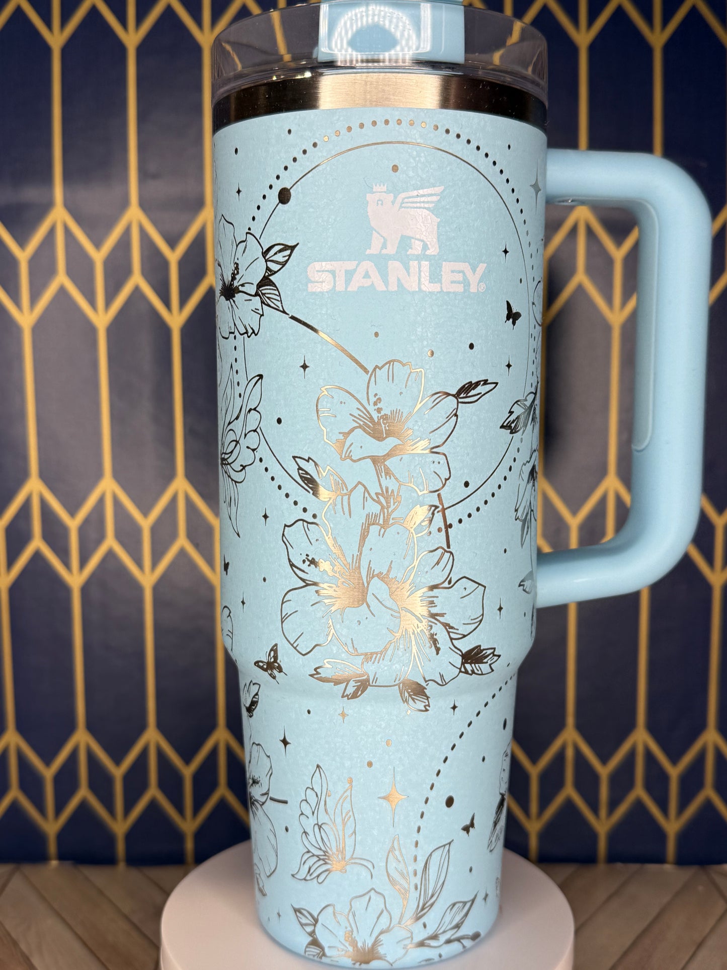 Moonlit Blossoms Tumbler - Stanley Quencher 30/40oz