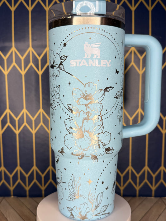 Moonlit Blossoms Tumbler - Stanley Quencher 30/40oz