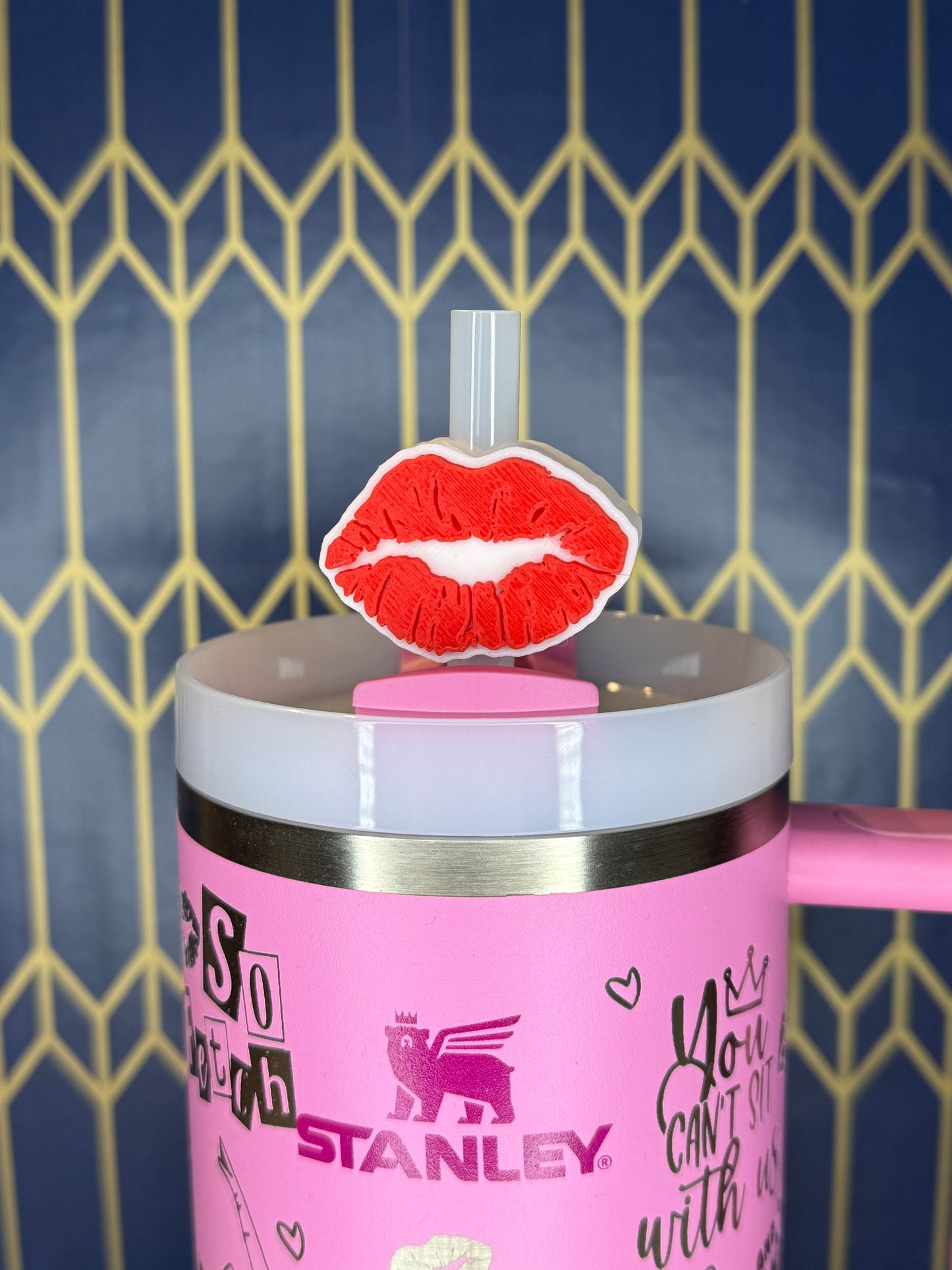 Lipstick Kiss Straw Sleeve (SWAK)