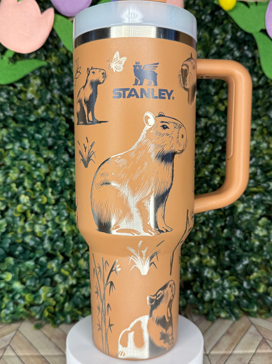 Chillin' with Capybaras - Stanley IceFlow 30oz Flip Straw