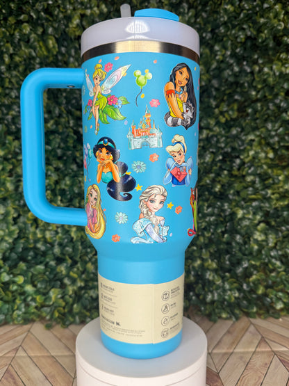 Princess Inspired UV DTF Wrap - Stanley Quencher 30/40oz