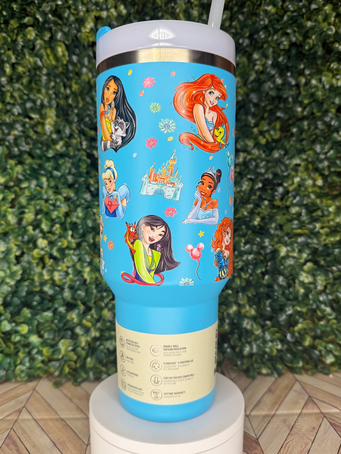 Princess Inspired UV DTF Wrap - Stanley Quencher 30/40oz
