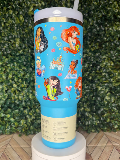 Princess Inspired UV DTF Wrap - Stanley Quencher 30/40oz