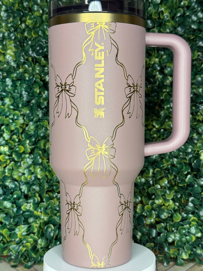Ribbon Dreams Engraved Tumbler  - Stanley Quencher 30/40oz