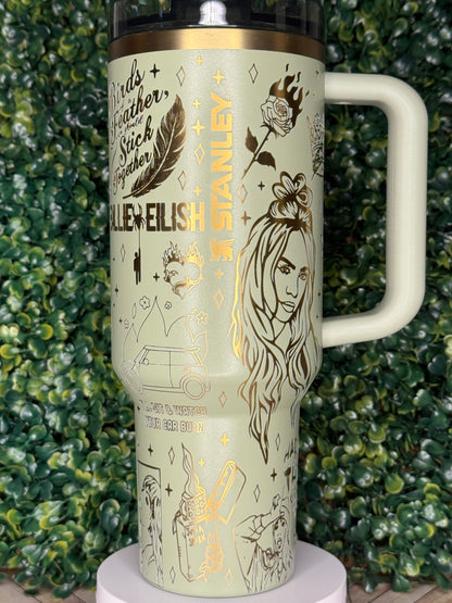 Bad Guy Vibes Laser Engraved Tumbler - Stanley Quencher 30/40oz