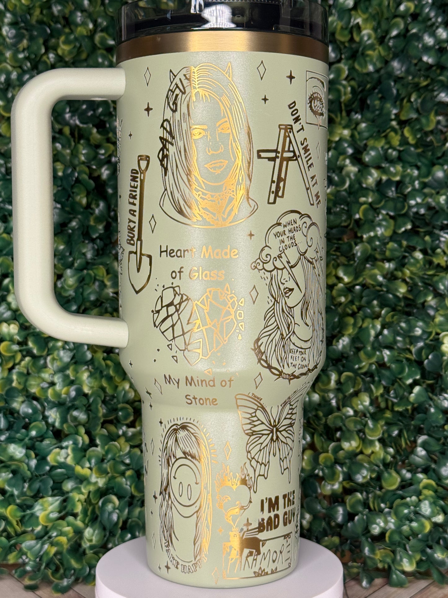 Bad Guy Vibes Laser Engraved Tumbler - Stanley Quencher 30/40oz