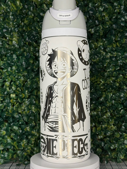 Straw Hat Pirate–Inspired Engraved Owala Bottle