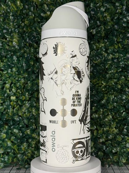 Straw Hat Pirate–Inspired Engraved Owala Bottle
