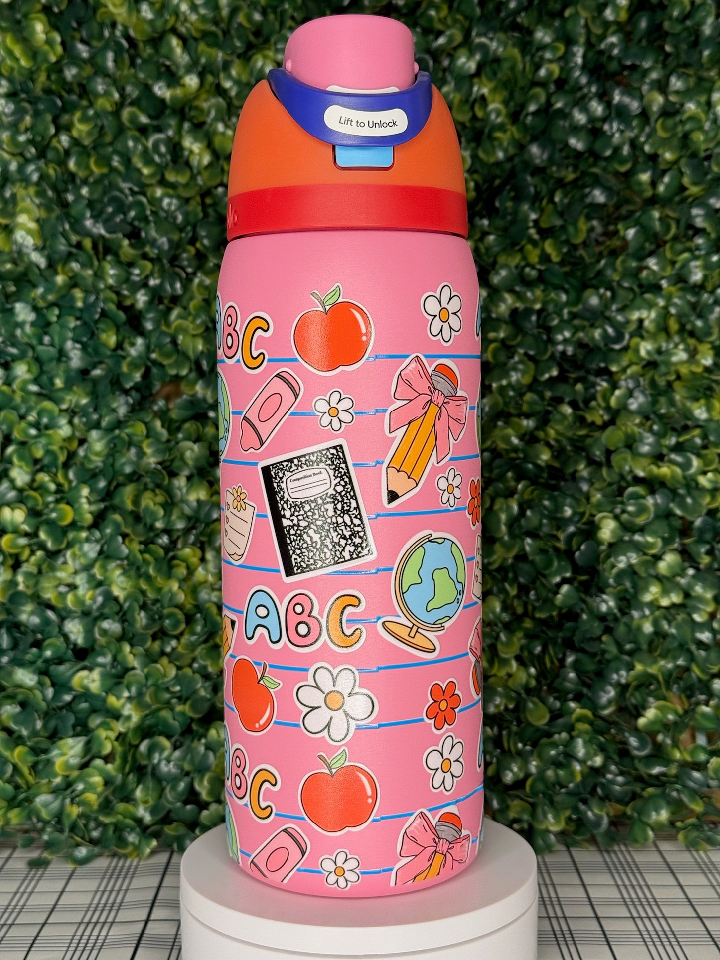 ABC & Apples Owala UV DTF Tumbler