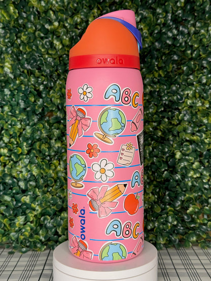 ABC & Apples Owala UV DTF Tumbler