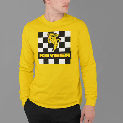 Keyser Tornado B&W Checkered Long Sleeve T-Shirt