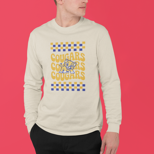 Groovy Cougars Long Sleeve T-Shirt
