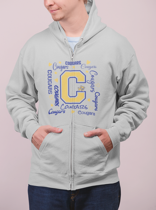 All About the Cougars Full Zip Hoodie