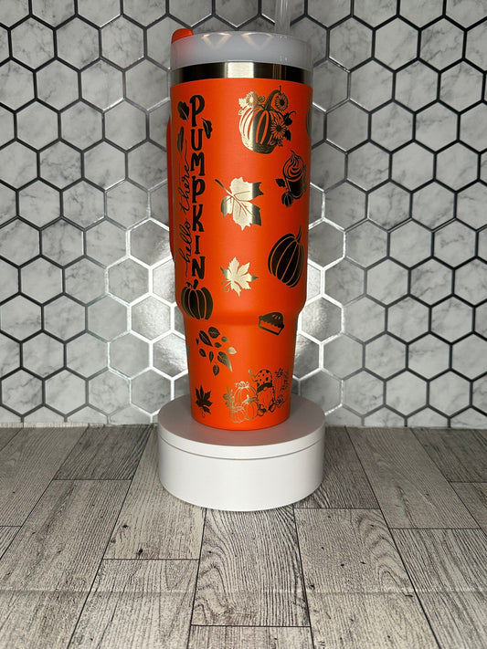 Pumpkin Spice and Everything Nice - Stanley IceFlow 30oz Flip Straw