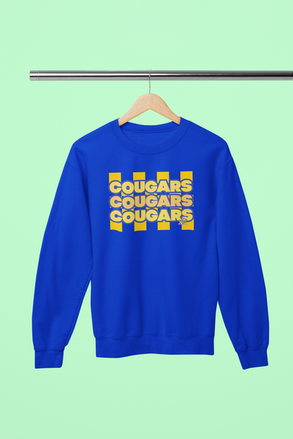 Cougars Triple Stack Crew Neck Sweater