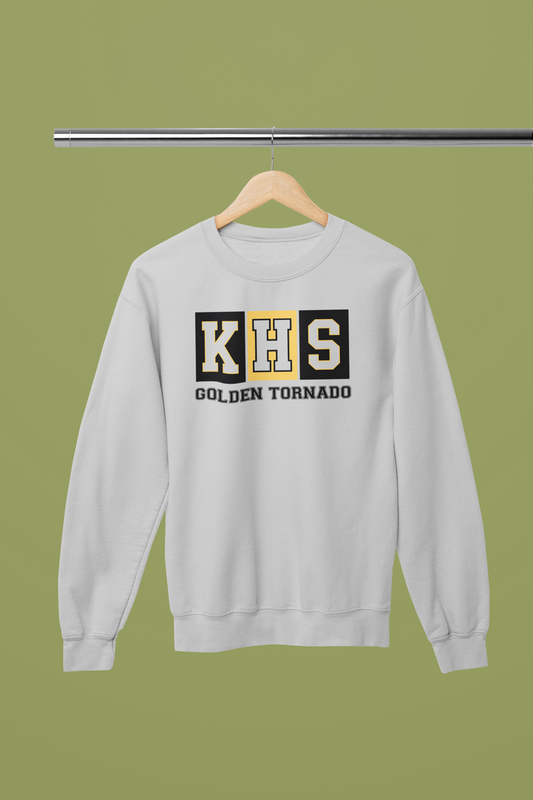KHS Golden Tornado Collegiate Crew Neck Sweater