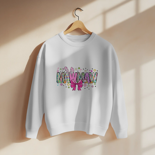 Coquette Easter MAWMAW Bow Graphic Apparel