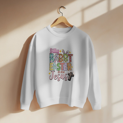 Silly Rabbit Easter Is For Jesus Cute Christian Graphic Apparel