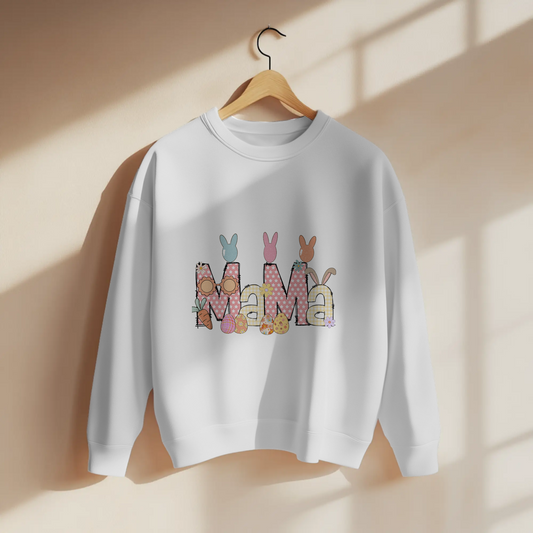 Cute Pastel Easter Mama Bunny Graphic Apparel