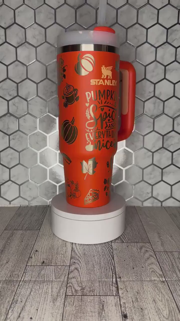 Pumpkin Spice and Everything Nice - Stanley IceFlow 30oz Flip