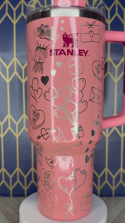 XOXO Valentine’s Day Tumbler - Stanley Quencher 30/40oz