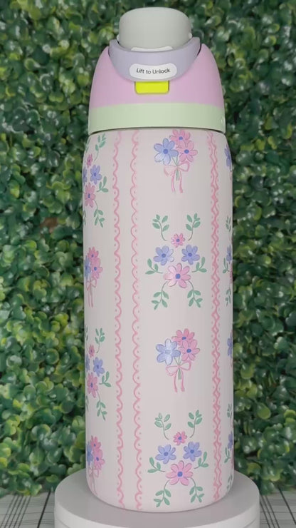 Pastel Floral Owala UV DTF Tumbler