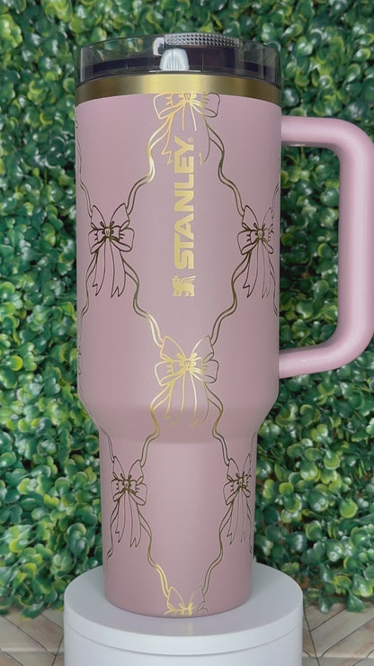 Ribbon Dreams Engraved Tumbler  - Stanley Quencher 30/40oz