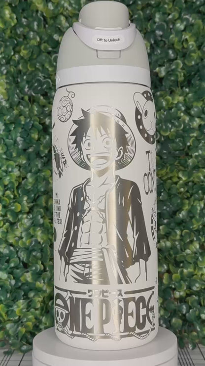 Straw Hat Pirate–Inspired Engraved Owala Bottle