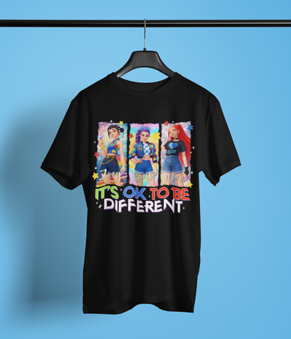 Anime Girl Squad Autism Awareness Apparel – It’s OK to Be Different Empowerment Design