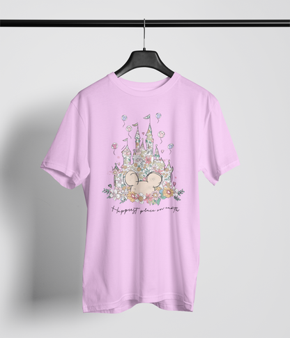 Floral Fairytale Castle Tee – “Happiest Place on Earth” Edition